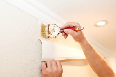Pose de papier peint à Hurtières — revêtements muraux et toiles de verre